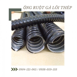 Ống ruột gà lõi thép bọc nhựa PVC luồn dây điện, thép mạ kẽm
