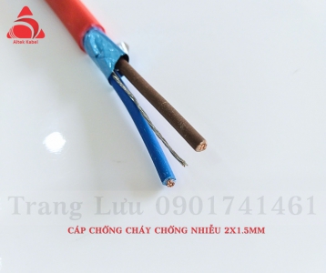  Phân phối cáp chống cháy chống nhiễu 2x1.5