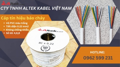 Cáp báo cháy, chậm cháy Altek kabel 0.22mm2
