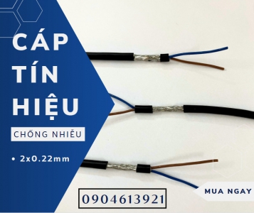 Cáp tín hiệu chống nhiễu 2x0.22/4x0.22/6x0.22/8x0.22mm