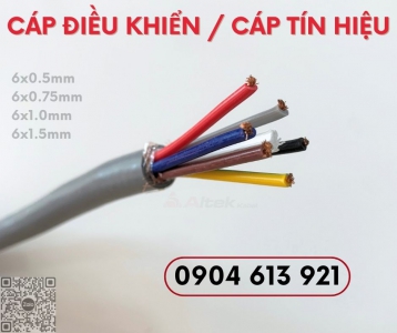 Dây chống nhiễu 6x1.5mm, cáp tín hiệu 6x0.5mm