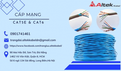 Cáp mạng Cat6 chống nhiễu sử dụng ngoài trời