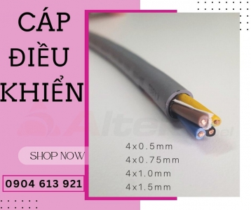 Cáp điều khiển/ cáp tín hiệu 4 lõi 0.5/0.75/1.0/1.5mm