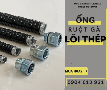 Ống ruột gà lõi thép/ ống kẽm đàn hồi Đà Nẵng, HCM, HN 