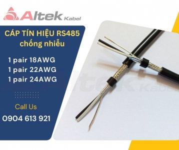 Cáp tín hiệu RS485 chống nhiễu 1 pair 22AWG/ 1 pair 24AWG