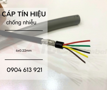 Cáp điều khiển/ cáp tín hiệu 6x0.22mm chống nhiễu 