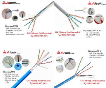 Cáp mạng AltekKabel UTP/FTP 4Pair cat 5, cat6