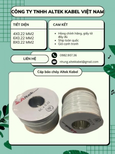 Cáp báo cháy Altek Kabel nhập khẩu phân phối độc quyền