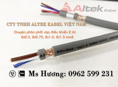 Cáp điều khiển 2 lõi Altek kabel rvv, rvvp sẵn kho số lượng lớn