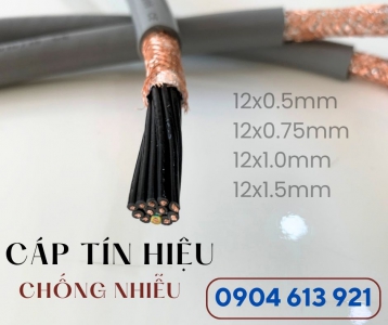 Cáp tín hiệu, cáp điều khiển 12 lõi 0.5/0.75/1.0/1.5mm