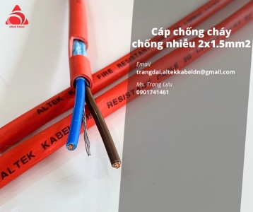 Cáp chống cháy 2x1.5mm2 Altek Kabel