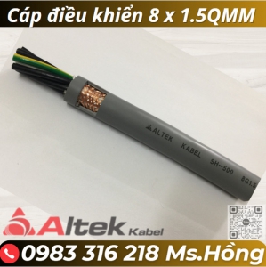  Cáp điều khiển 8 x 0.5, 8 x 1.0, 8 x 1.5,... lõi đồng