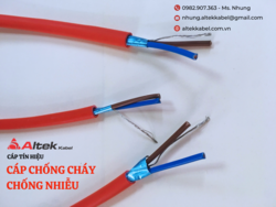  Cáp tín hiệu 2 lõi chống cháy chống nhiễu+E Altek Kabel