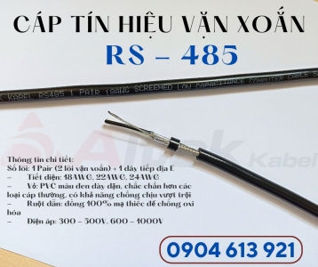 Dây truyền tín hiệu RS485 vặn xoắn chống nhiễu 1 pair 18AWG