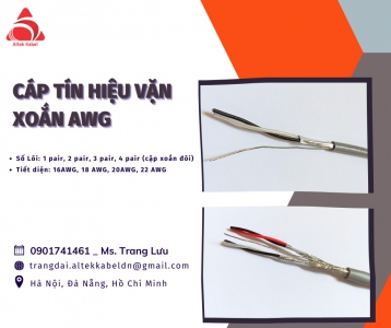 Cáp tín hiệu điều khiển vặn xoắn 2 lớp chống nhiễu Altek Kabel