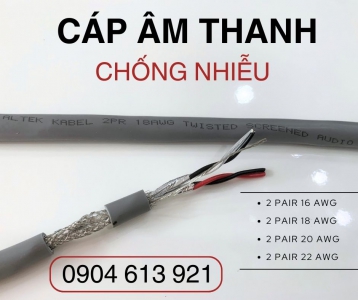 Dây âm thanh xoắn chống nhiễu 2 pair 22AWG Altek Kabel