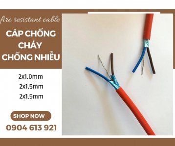 Cáp tín hiệu 2x1.0mm chống cháy chống nhiễu Altek kabel 