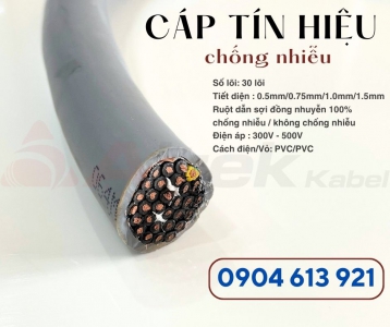 Dây cáp điện 30 lõi , cáp tín hiệu 30x1.0mm chống nhiễu 