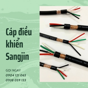 Cáp điều khiển Sangjin 2/3/4/5/6 lõi,...30 lõi tiêu chuẩn Hàn Quốc