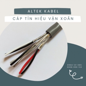 Cáp Tín Hiệu Vặn Xoắn Chống Nhiễu Altek Kabel 1Pair 16AWG | Chính Hãng – Chống Nhiễu AL foil – Giá T